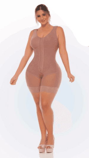 faja colombiana postparto postquirurgica con Busto en Broches Corta 